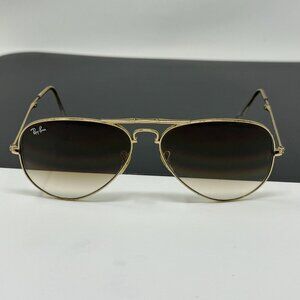 Ray Ban RB 3479 Gold Aviator Folding Sunglasses